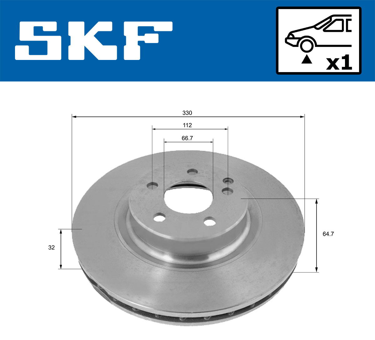 SKF VKBD 80205 V1 Disc frana